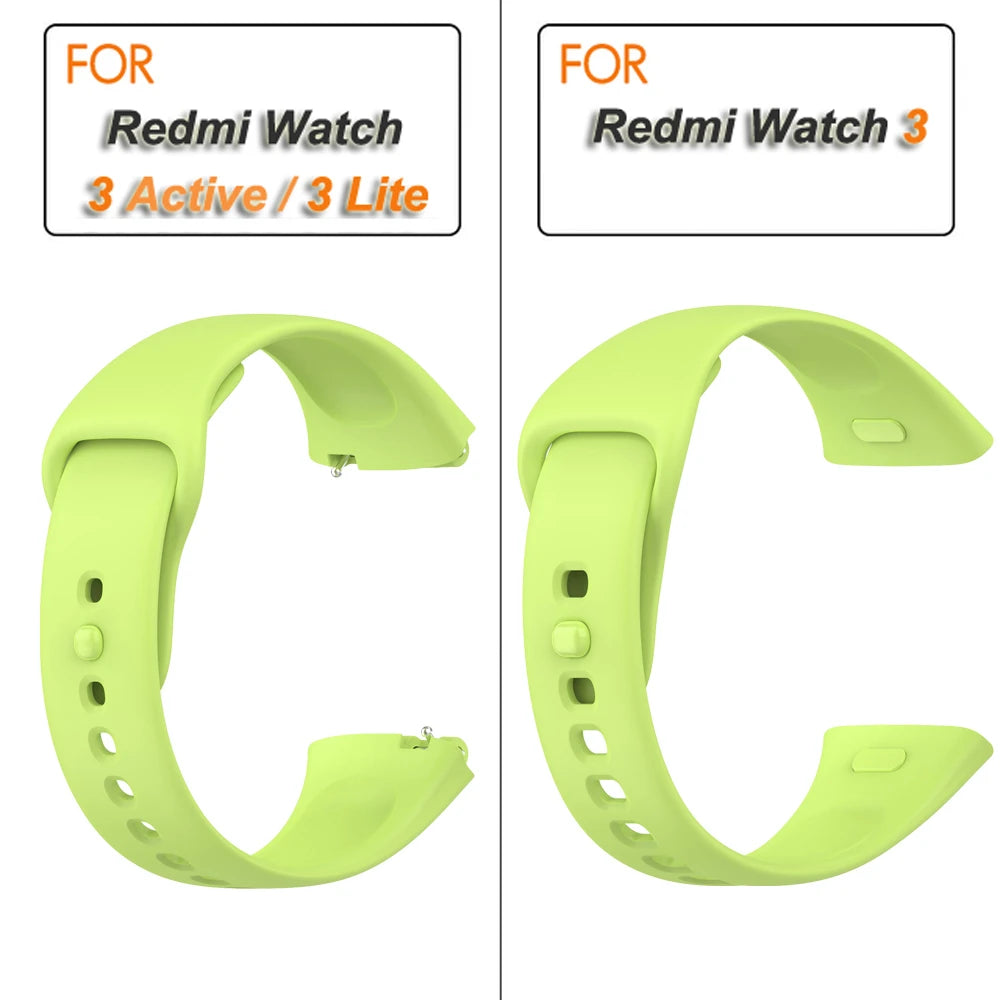 Silicone Strap for Redmi Watch 3/Active Watchbands Strap for  Redmi Watch 3 Active/Lite