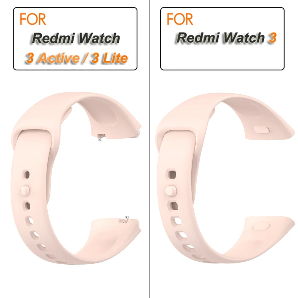 Silicone Strap for Redmi Watch 3/Active Watchbands Strap for  Redmi Watch 3 Active/Lite