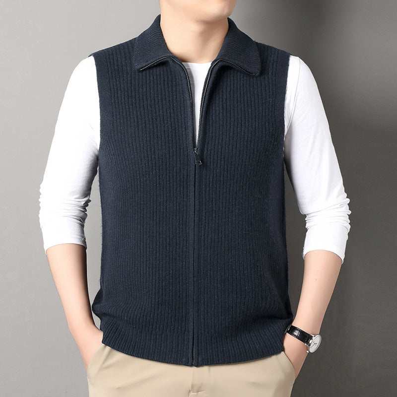 Men's AutumnWinter Zippered Casual Vest