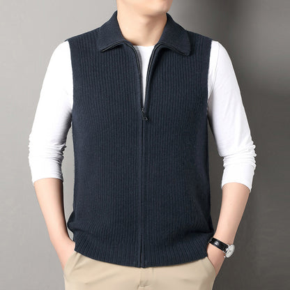 Men's AutumnWinter Zippered Casual Vest