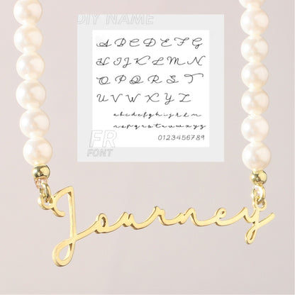 DIY Personalized English Name Design Titanium Steel Necklace