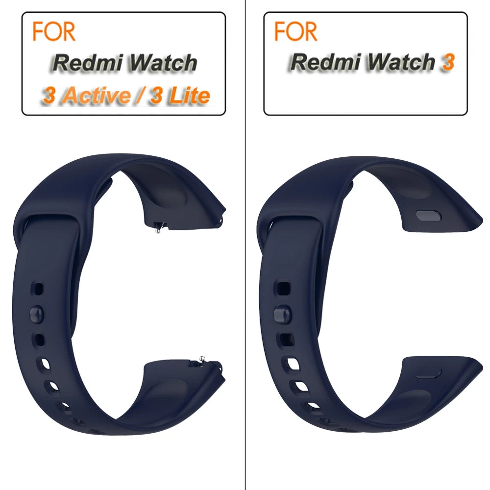Silicone Strap for Redmi Watch 3/Active Watchbands Strap for  Redmi Watch 3 Active/Lite