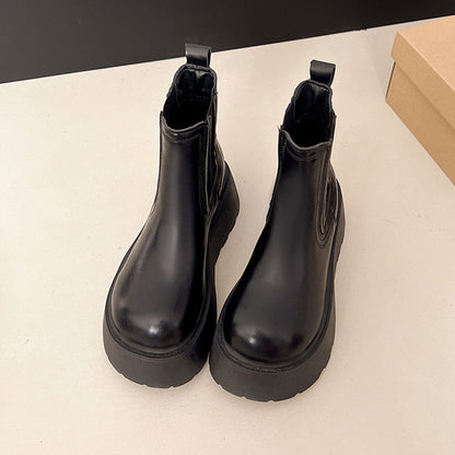 Women's Fashion British-style Chunky-sole Ankle Boots