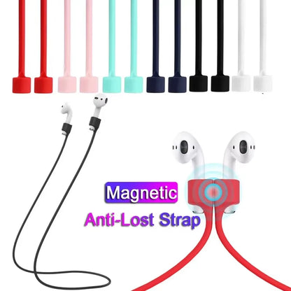 Soft Silicone anti Lost Magnetic Rope Earphones for Apple Airpods 2 1 3 Air Pods Pro Bluetooth Wireless Headphone Earbuds Strap