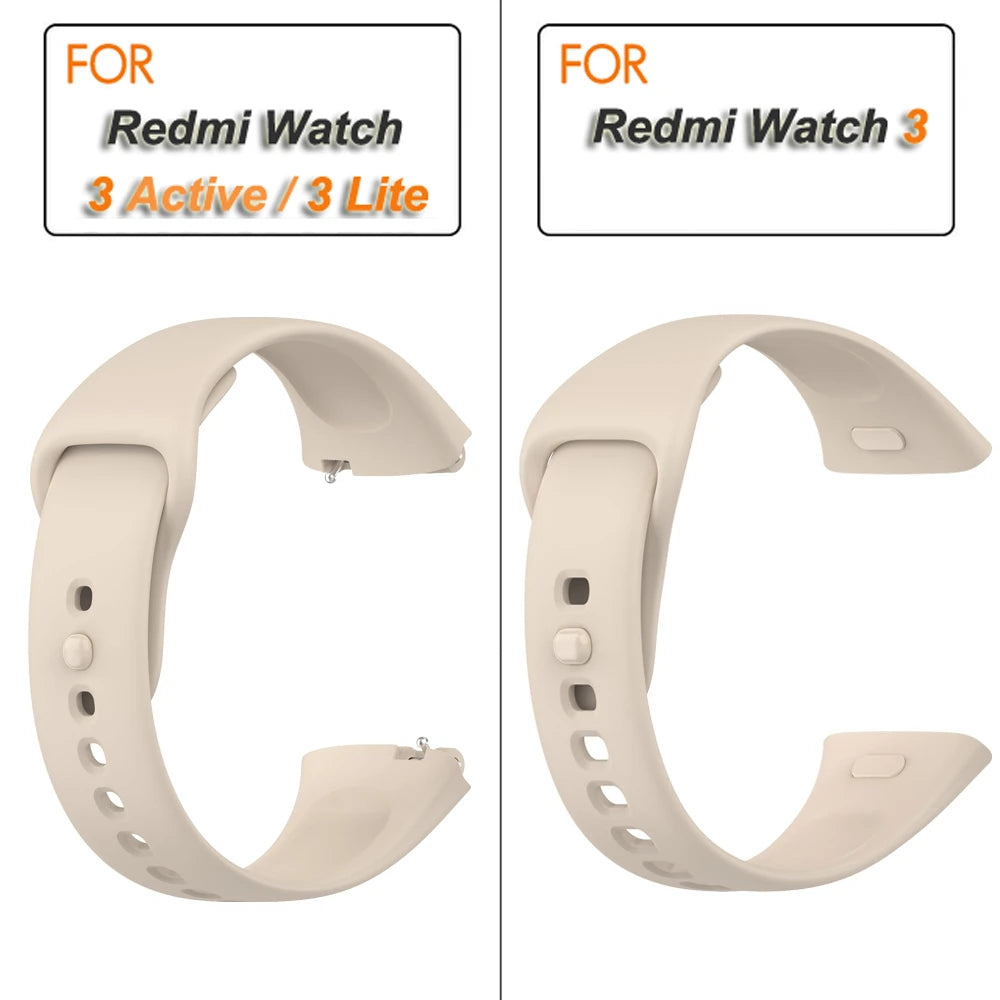 Silicone Strap for Redmi Watch 3/Active Watchbands Strap for  Redmi Watch 3 Active/Lite