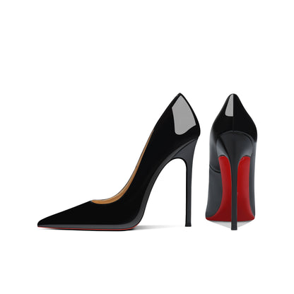 Summer 8cm Wine-Red High Heels For Women