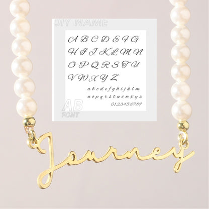 DIY Personalized English Name Design Titanium Steel Necklace