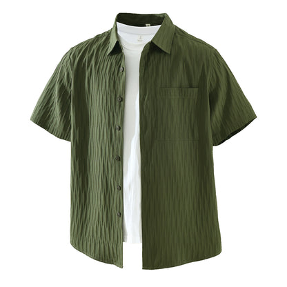Men's Fashionable Casual Loose Short-Sleeve Shirt