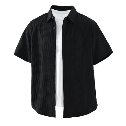 Men's Fashionable Casual Loose Short-Sleeve Shirt