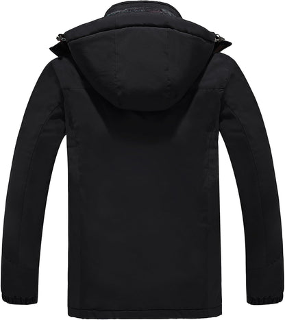 Men'S Waterproof Ski Jacket Warm Winter Snow Jacket Snowboarding Jacket with Hood
