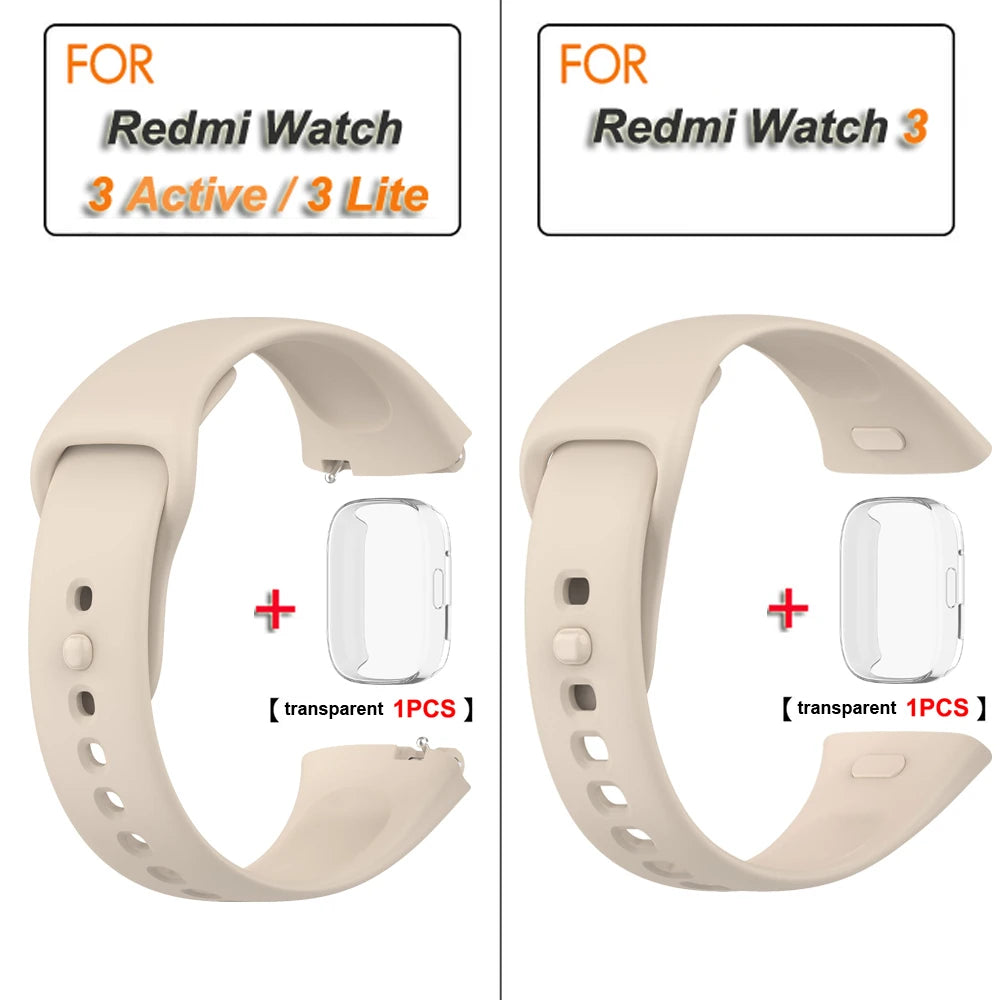 Silicone Strap for Redmi Watch 3/Active Watchbands Strap for  Redmi Watch 3 Active/Lite
