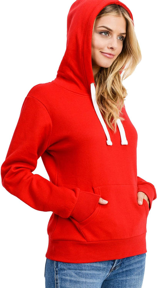 Women'S Ultra Soft Fleece Long Sleeve Active Cozy Lightweight Classic Pullover Hoodie