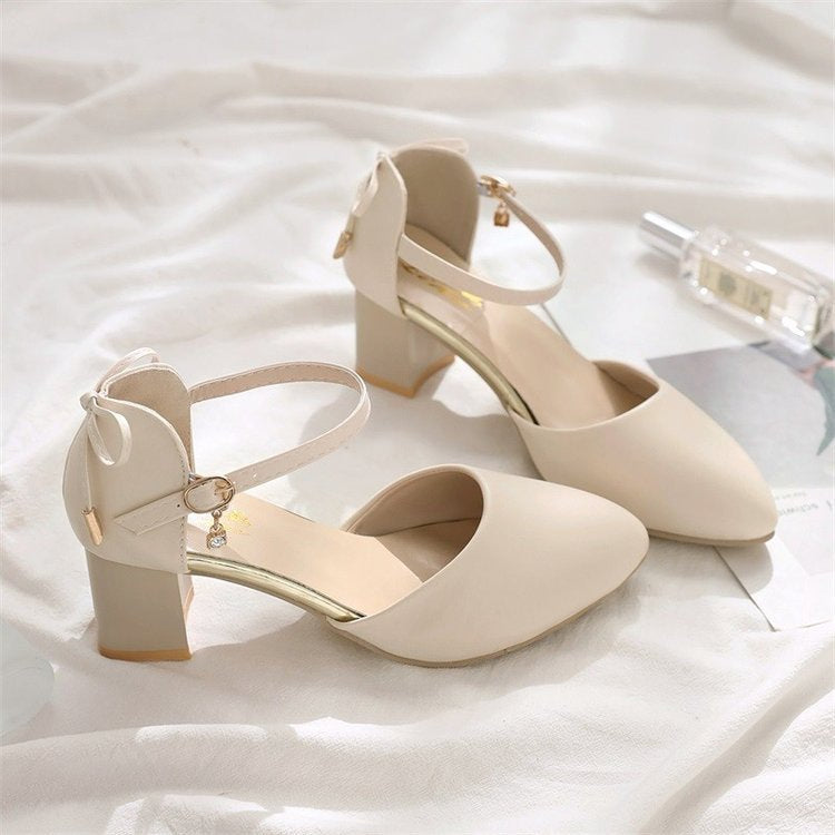Summer Womens Shoes Versatile Strap-clip Closed-toe Sandals