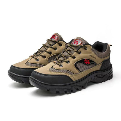 Men's Outdoor Round-Toe Flat-Heel Casual Hiking Shoes