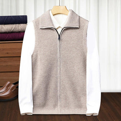 Men's AutumnWinter Zippered Casual Vest