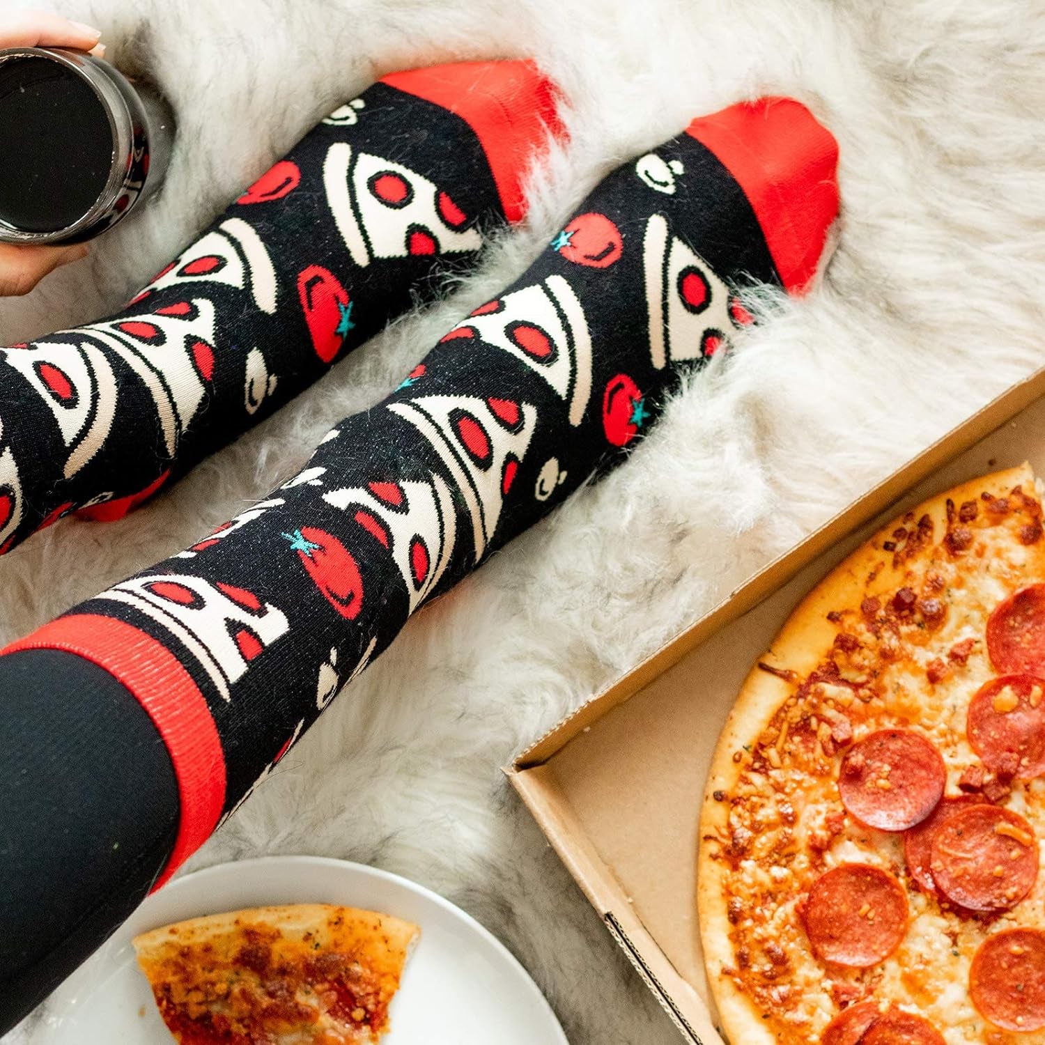 Funny Food Socks for Men and Women – Hilarious Gift for Food Lovers – Fits Men US 6–12, Women 7–13 – Great Gag Idea