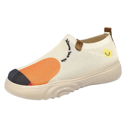 Solid Color Polyurethane Painted Casual Shoes