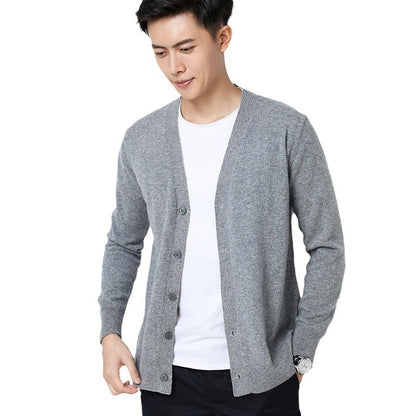 Men's Casual All-Match Long-Sleeve Knitted Jacket