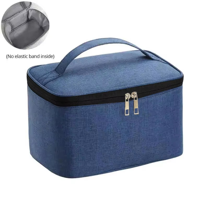 1Pc Business Trip Men'S Toiletry Bag Double Layer Large Capacity Cosmetic Bag Oxford Cloth Storage Bag Portable Handbag