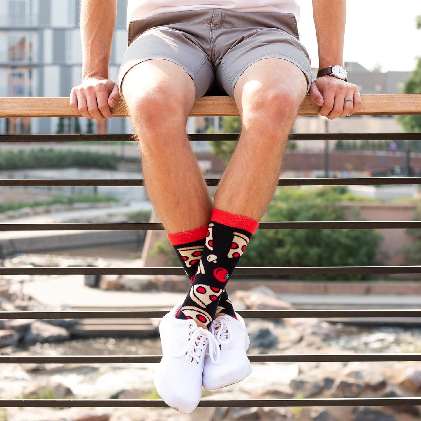 Funny Food Socks for Men and Women – Hilarious Gift for Food Lovers – Fits Men US 6–12, Women 7–13 – Great Gag Idea