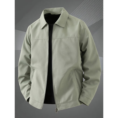 Men's Solid-Colored Slim-Fit Casual Jacket