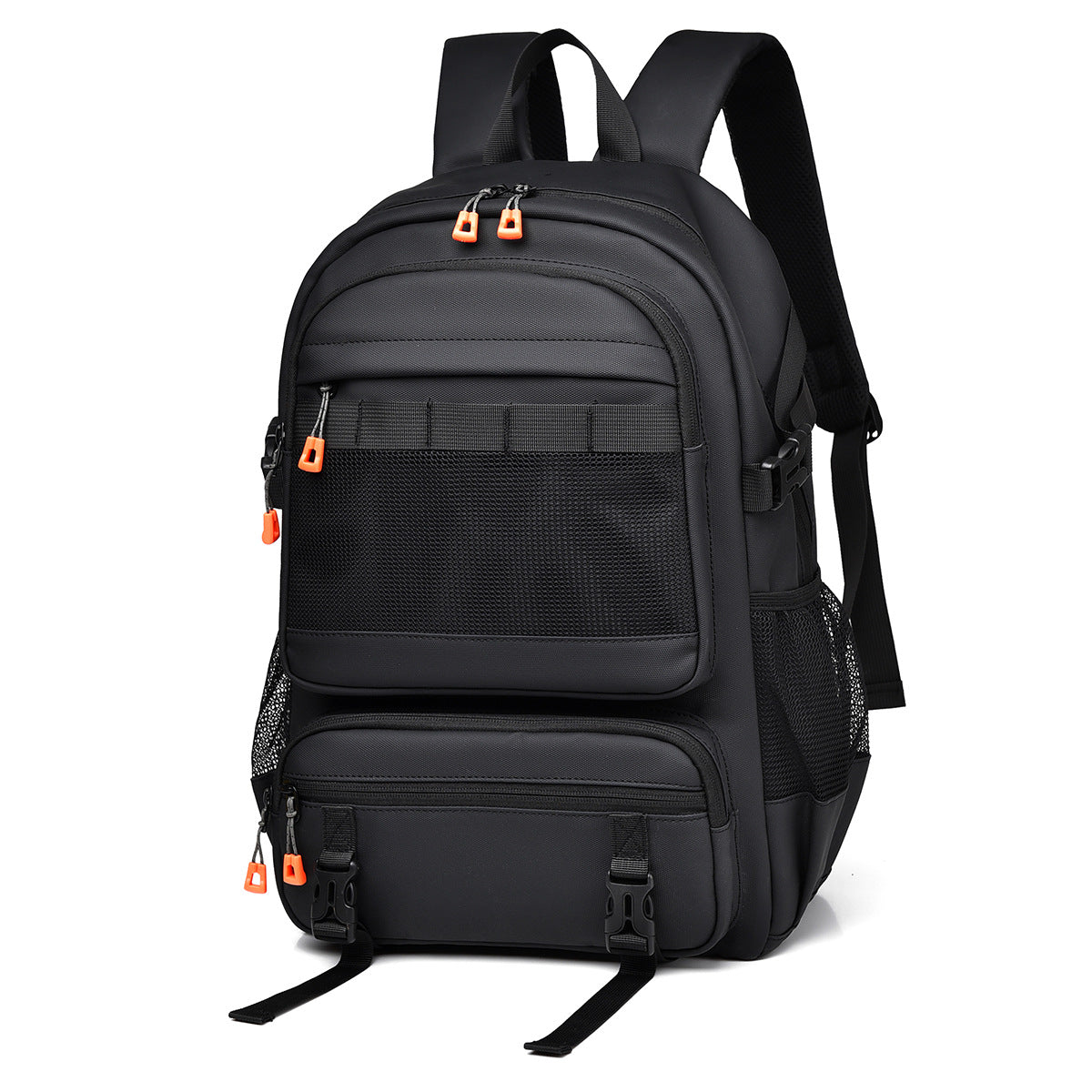 Mens Large-capacity Solid-color Minimalist Business Backpack