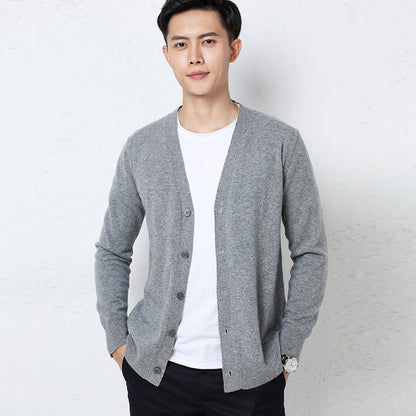 Men's Casual All-Match Long-Sleeve Knitted Jacket