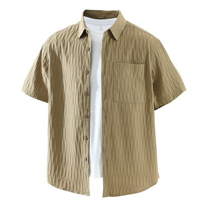 Men's Fashionable Casual Loose Short-Sleeve Shirt