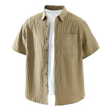 Men's Fashionable Casual Loose Short-Sleeve Shirt