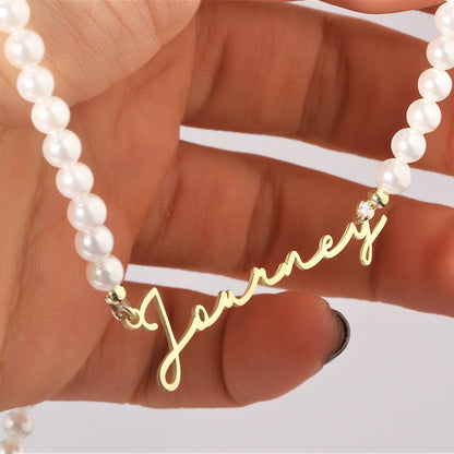 DIY Personalized English Name Design Titanium Steel Necklace