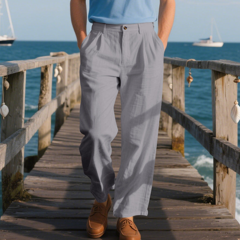 Casual Loose-Fit Business Suit Trousers