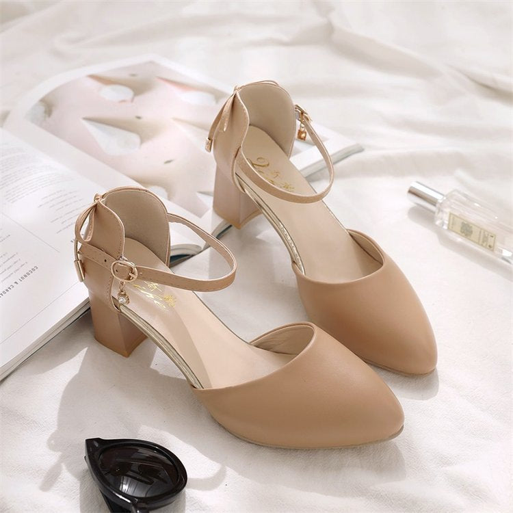Summer Womens Shoes Versatile Strap-clip Closed-toe Sandals