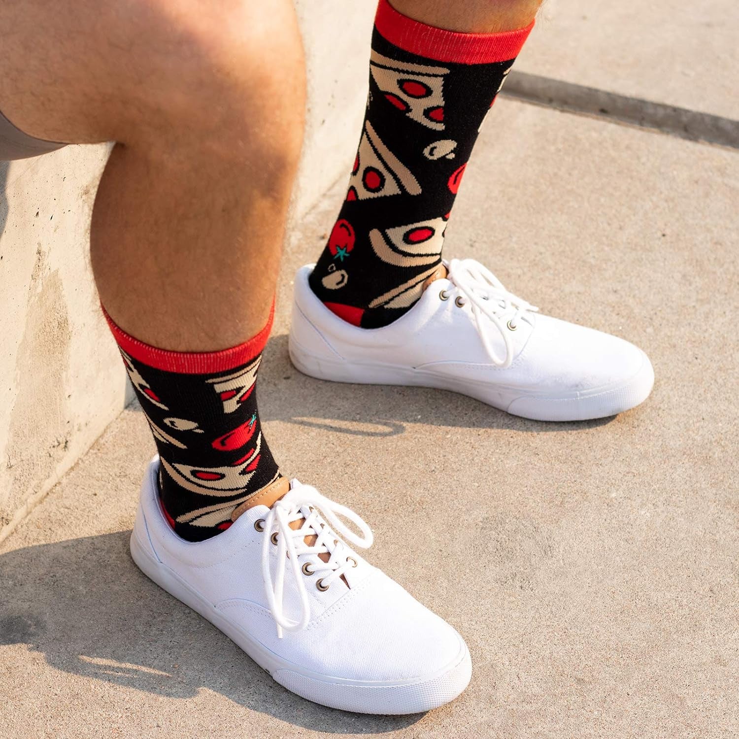 Funny Food Socks for Men and Women – Hilarious Gift for Food Lovers – Fits Men US 6–12, Women 7–13 – Great Gag Idea