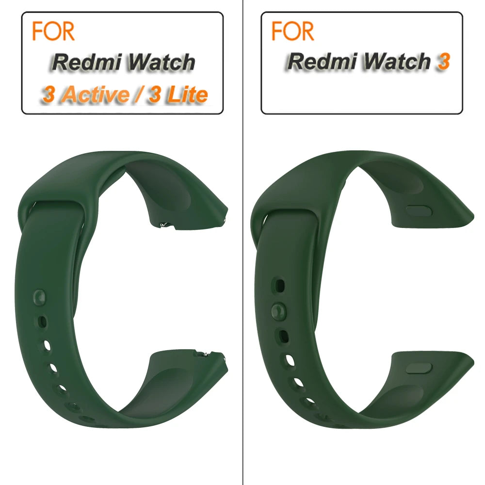 Silicone Strap for Redmi Watch 3/Active Watchbands Strap for  Redmi Watch 3 Active/Lite