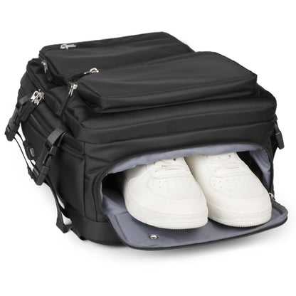 Mens Large-Capacity Business Backpack With Dry-Wet Separation Compartments