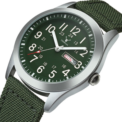 Classic Men's Nylon Canvas Waterproof Sports Watch
