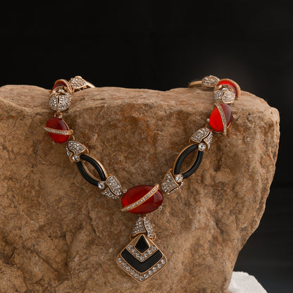 Ladies' Light Luxury High-end Tassel Earring Jewelry Set