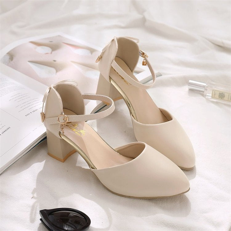 Summer Womens Shoes Versatile Strap-clip Closed-toe Sandals