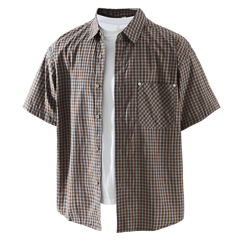 Men's Fashionable Casual Loose Short-Sleeve Shirt