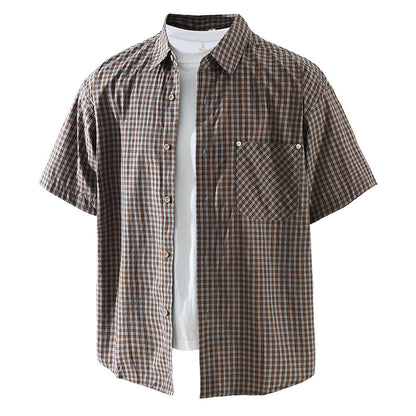 Men's Fashionable Casual Loose Short-Sleeve Shirt