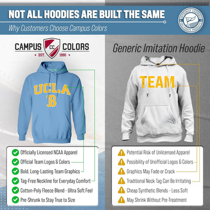 Long Sleeves NCAA Adult Arch & Logo Gameday Unisex Hooded Sweatshirt