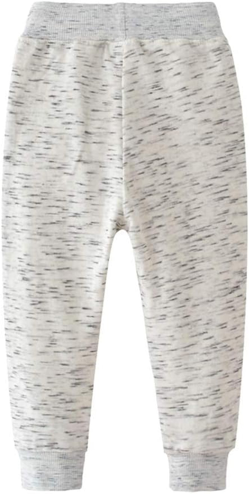 Little Boys Cartoon Pattern Cotton Drawstring Elastic Sweatpants Sport Jogger Pants with Pocket