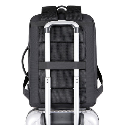 Multi-functional Black Breathable Laptop Backpack