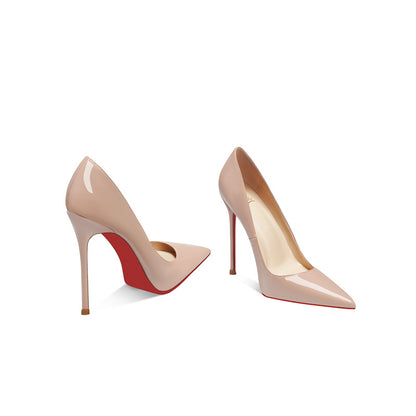 Summer 8cm Wine-Red High Heels For Women