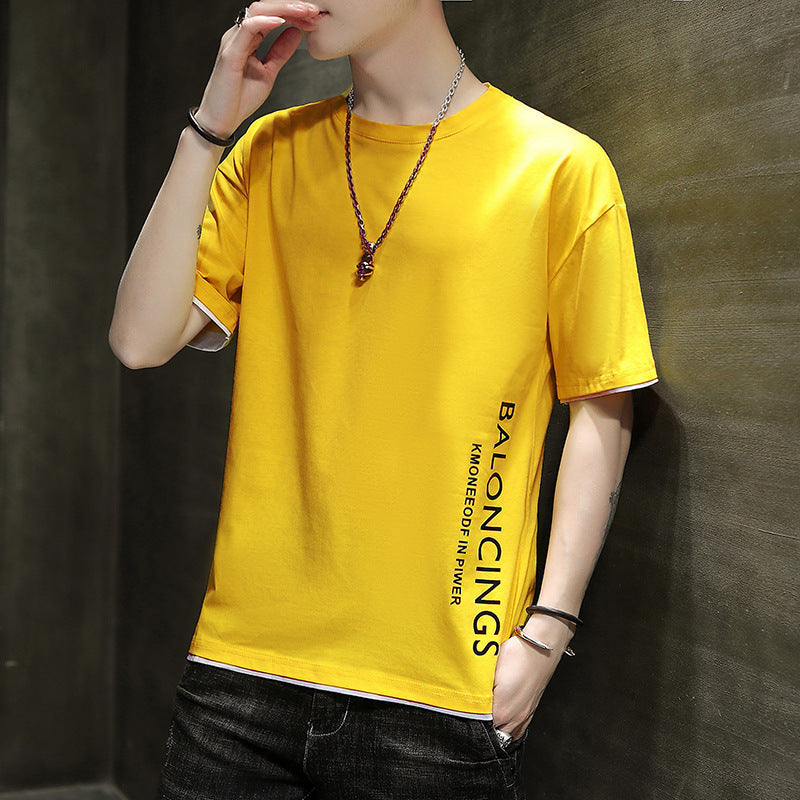 Men's Loose Casual All-Match Crew-Neck Short-Sleeve
