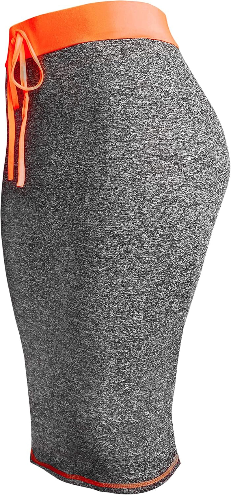 Active Heather Pencil Midi Bodycon Skirt