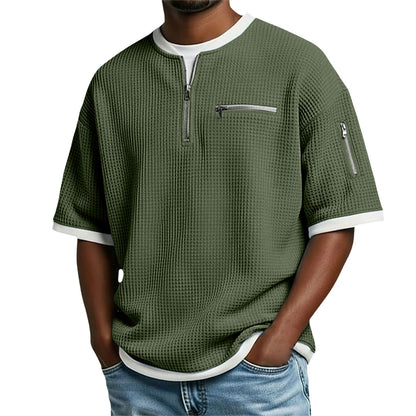 Men's Short-sleeve Polo Shirt Casual And Loose-fitting T-shirt