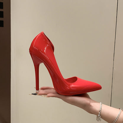 12cm Red-soled Open-toe High Heels