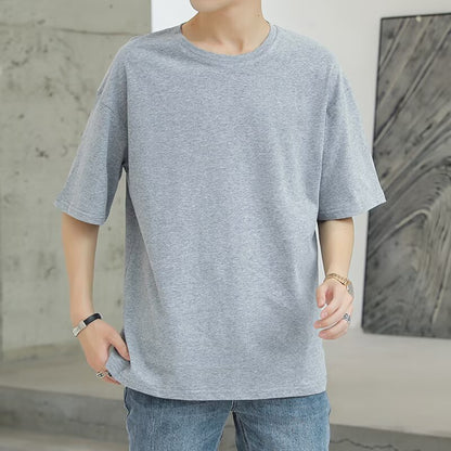 Men's Fashionable Simple Loose Casual Short-Sleeve
