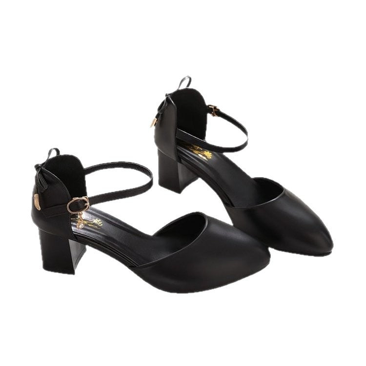 Summer Womens Shoes Versatile Strap-clip Closed-toe Sandals